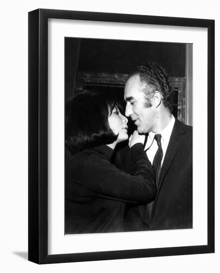 Juliette Gréco and Michel Piccoli in 1968-Marcel Begoin-Framed Photographic Print