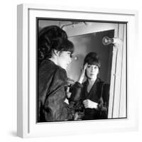 Juliette Greco Preparing to Go on Stage-Marcel Begoin-Framed Photographic Print