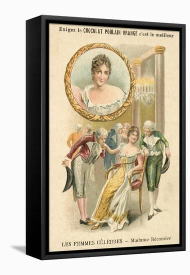 Juliette Recamier, French Society Leader-null-Framed Stretched Canvas