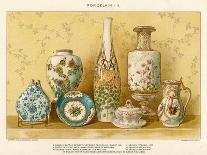 Asian Porcelains by Julius Bien, C.1880-Julius Bien-Stretched Canvas