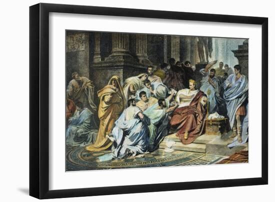 Julius Caesar (100-44 B.C.)-null-Framed Giclee Print