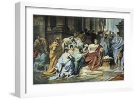 Julius Caesar (100-44 B.C.)-null-Framed Giclee Print