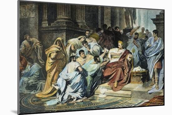 Julius Caesar (100-44 B.C.)-null-Mounted Giclee Print