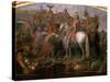 Julius Caesar, 100-44 BC Roman general, Sending Roman Colony to Carthage-Claude Audran the Younger-Stretched Canvas