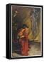 Julius Caesar, Act IV Scene III: Brutus and the Ghost-Edwin Austin-Framed Stretched Canvas