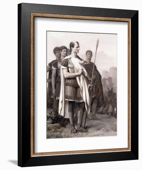 Julius Caesar and His Staff-Jean Leon Gerome-Framed Giclee Print