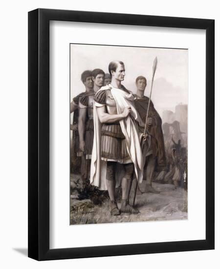 Julius Caesar and His Staff-Jean Leon Gerome-Framed Giclee Print