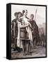 Julius Caesar and His Staff-Jean Leon Gerome-Framed Stretched Canvas