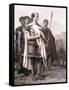 Julius Caesar and His Staff-Jean Leon Gerome-Framed Stretched Canvas