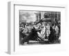 Julius Caesar and Wife in Crowd-null-Framed Giclee Print