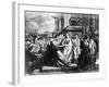 Julius Caesar and Wife in Crowd-null-Framed Giclee Print