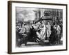 Julius Caesar and Wife in Crowd-null-Framed Giclee Print