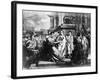 Julius Caesar and Wife in Crowd-null-Framed Giclee Print