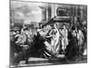 Julius Caesar and Wife in Crowd-null-Mounted Giclee Print