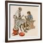 Julius Caesar as a Boy, Learning to Count Using an Abacus-Peter Jackson-Framed Giclee Print