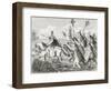 Julius Caesar Crossing Rubicon-null-Framed Giclee Print