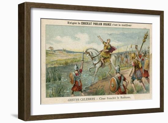 Julius Caesar Crossing the Rubicon, 49 BC-null-Framed Giclee Print