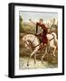 Julius Caesar Crossing the Rubicon-Tancredi Scarpelli-Framed Premium Giclee Print