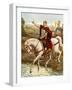 Julius Caesar Crossing the Rubicon-Tancredi Scarpelli-Framed Giclee Print