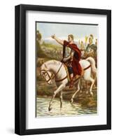 Julius Caesar Crossing the Rubicon-Tancredi Scarpelli-Framed Giclee Print