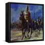 Julius Caesar Force Marched His Troops to Gaul to Put Down the Revolt-null-Framed Stretched Canvas