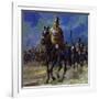 Julius Caesar Force Marched His Troops to Gaul to Put Down the Revolt-null-Framed Giclee Print