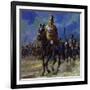 Julius Caesar Force Marched His Troops to Gaul to Put Down the Revolt-null-Framed Giclee Print