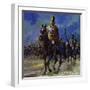 Julius Caesar Force Marched His Troops to Gaul to Put Down the Revolt-null-Framed Giclee Print