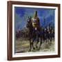 Julius Caesar Force Marched His Troops to Gaul to Put Down the Revolt-null-Framed Giclee Print