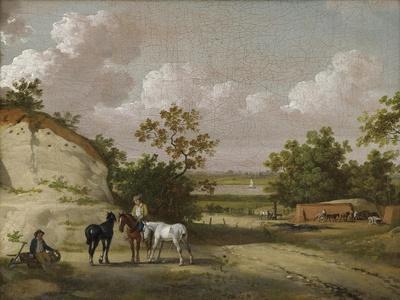 A Quarry Scene with Figures