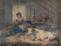 'Courtship in a Cowshed', c1801-Julius Caesar Ibbetson-Giclee Print