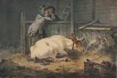 'Courtship in a Cowshed', c18th century-Julius Caesar Ibbetson-Giclee Print