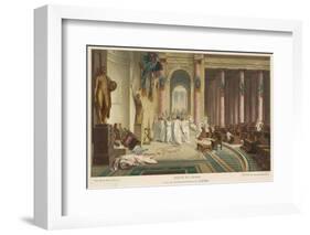 Julius Caesar is Assassinated in the Senate by Brutus and His Companions-Gerome-Framed Photographic Print
