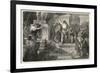 Julius Caesar is Assassinated in the Senate by Brutus and His Companions-Hermann Vogel-Framed Premium Giclee Print