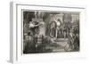 Julius Caesar is Assassinated in the Senate by Brutus and His Companions-Hermann Vogel-Framed Art Print