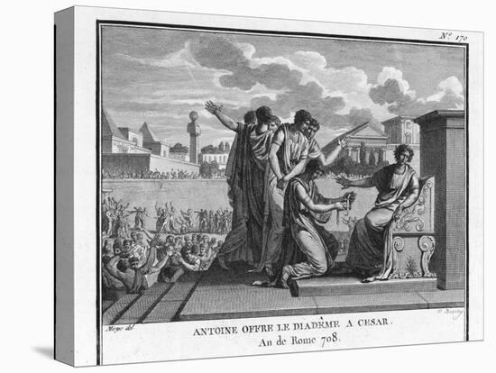 Julius Caesar is Offered the Crown by Marcus Antonius-Augustyn Mirys-Stretched Canvas