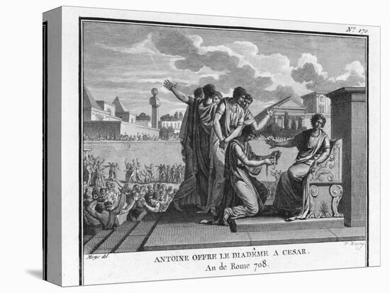 Julius Caesar is Offered the Crown by Marcus Antonius-Augustyn Mirys-Stretched Canvas