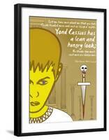 Julius Caesar: Lean and Hungry-Christopher Rice-Framed Art Print