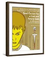 Julius Caesar: Lean and Hungry-Christopher Rice-Framed Art Print