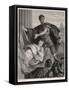 Julius Caesar, Mark Antony's Funeral Oration Over the Corpse of Caesar-Heinrich Spiess-Framed Stretched Canvas