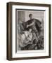 Julius Caesar, Mark Antony's Funeral Oration Over the Corpse of Caesar-Heinrich Spiess-Framed Photographic Print