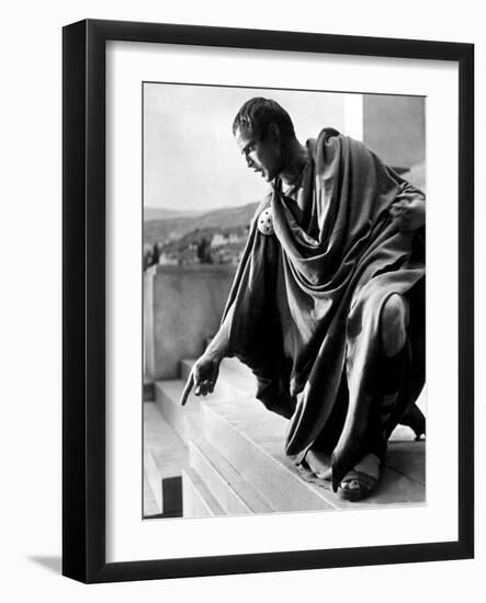 Julius Caesar, Marlon Brando, 1953-null-Framed Photo