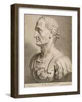 Julius Caesar, Perpetual Dictator, from Twelve Famous Greek and Roman Men, C.1633-Boetius Adams Bolswert-Framed Giclee Print