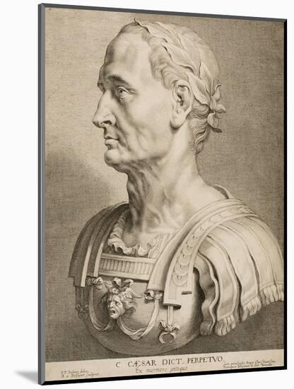 Julius Caesar, Perpetual Dictator, from Twelve Famous Greek and Roman Men, C.1633-Boetius Adams Bolswert-Mounted Giclee Print
