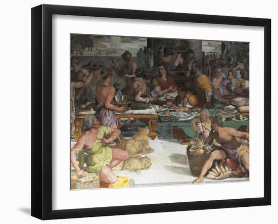 Julius Caesar Receiving the Tax of Egypt-Andrea del Sarto-Framed Giclee Print