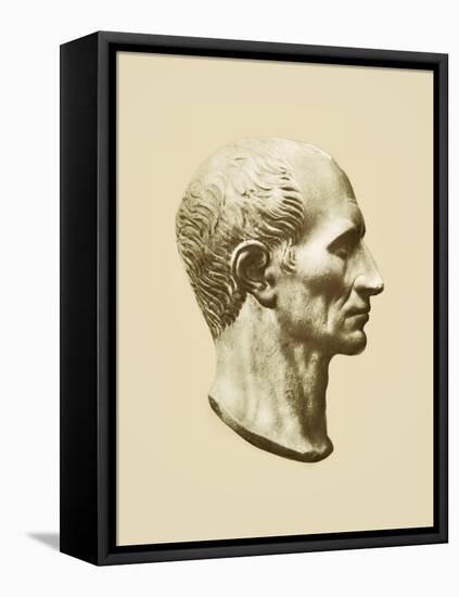 Julius Caesar, Roman General and Statesman-Science Source-Framed Stretched Canvas