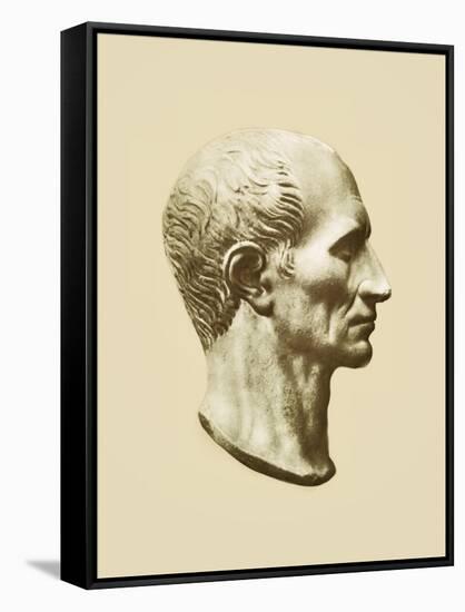 Julius Caesar, Roman General and Statesman-Science Source-Framed Stretched Canvas