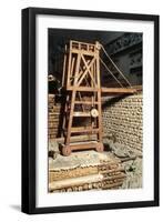 Julius Caesar's Siege Tower Against Bituriges at Avaricum-null-Framed Giclee Print