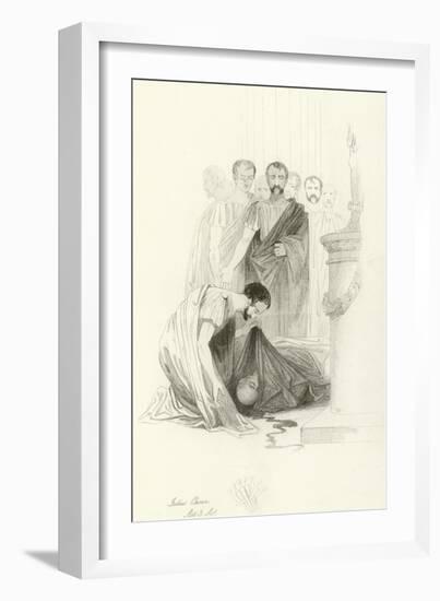 Julius Caesar-Joseph Kenny Meadows-Framed Giclee Print
