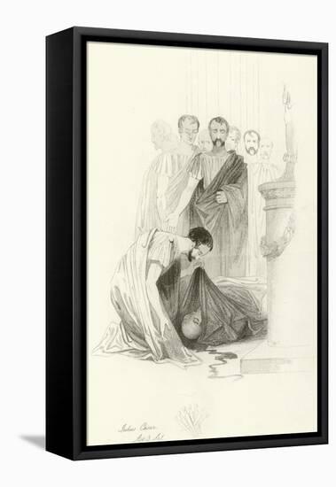 Julius Caesar-Joseph Kenny Meadows-Framed Stretched Canvas